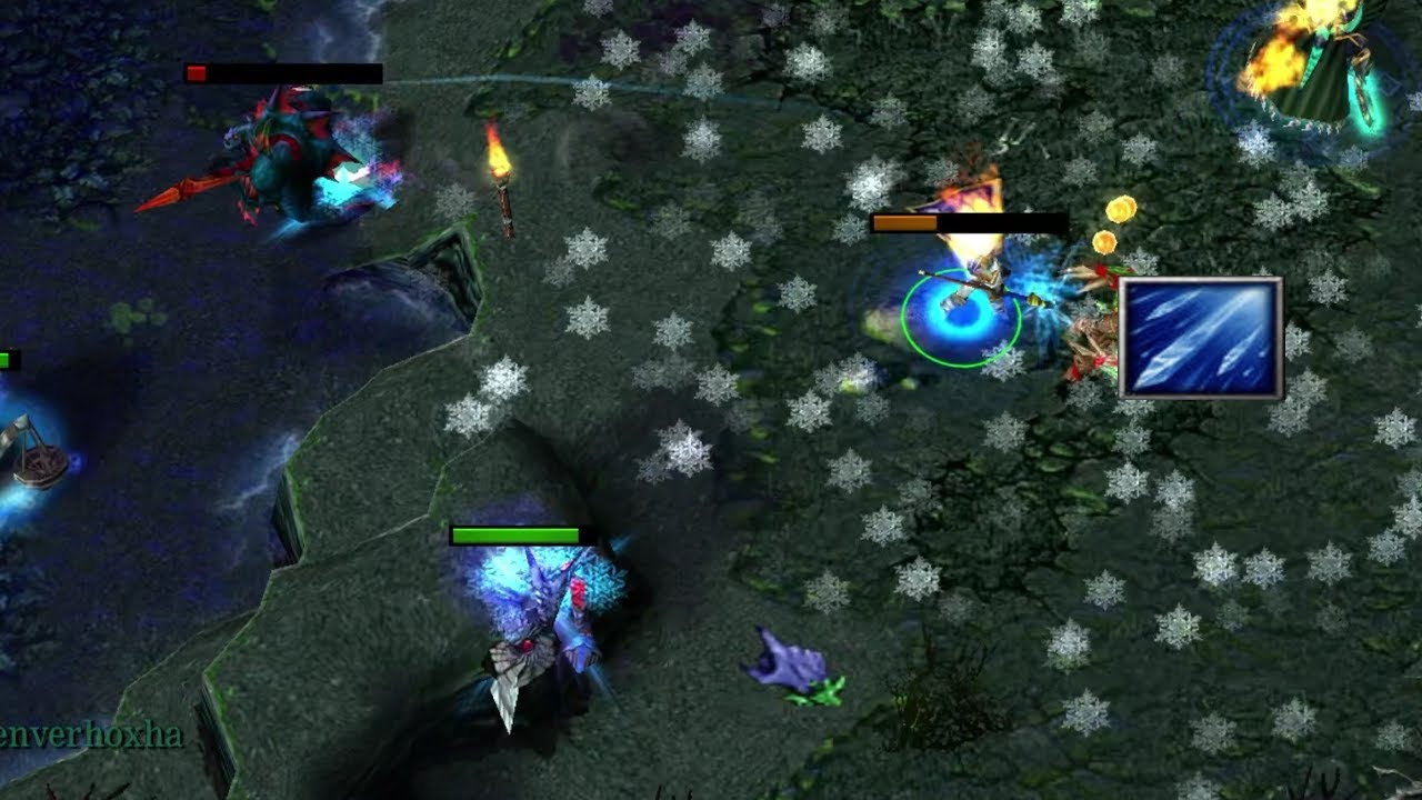 DOTA CRYSTAL MAIDEN ICE RAIN DISASTER! (HUGE DAMAGE KILLING ALL)
