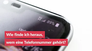 Wem gehört die Nummer?