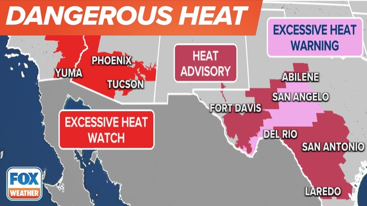 Texas Sees Potential for Record High Temps Tuesday, Southwest Under