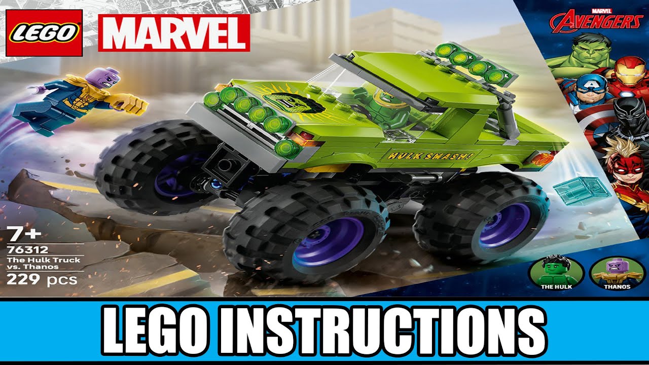 Marvel Super Heroes - The Hulk Truck vs. Thanos - Avengers LEGO instructions