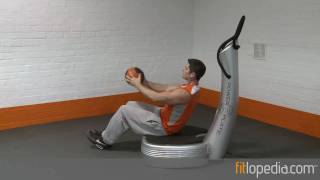 Power Plate V-Sit with Medicine Ball Pullover