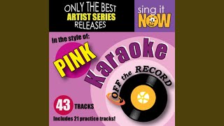 Eventually (In the style of Pink) (Karaoke Version)