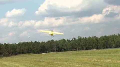 Ray Sprouse takes off his ultralight airplane