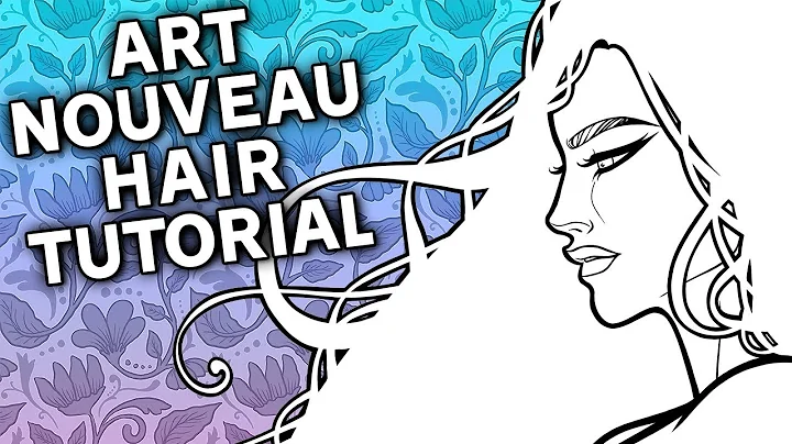 How to Draw & Ink Art Nouveau Hair  Tutorial