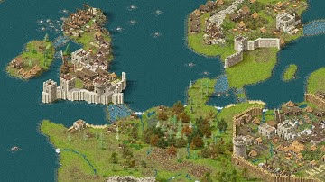 Stronghold 1 Definitive Edition - 8P FFA EUROPE AT WAR | Multiplayer Gameplay (PC/UHD)