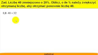 Procent Z Procentu - O Ile Procent Należy Zwiększyć . . . - Matfiz24.pl Procent Z Procentu - O Ile Procent Należy Zwiększyć . . . - Matfiz24.pl