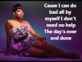 Fantasia- Two Week Notice Lyrics on screen