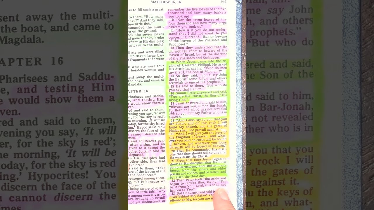Bible Readings Matthew Chapter 16 Verse 19 Through 24 YouTube Bible Readings Matthew Chapter 16 Verse 19 Through 24 YouTube