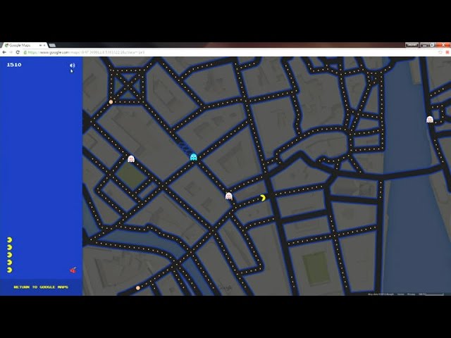 Game Pac-Man no Google Maps! Jogue com o Come-come em Paris