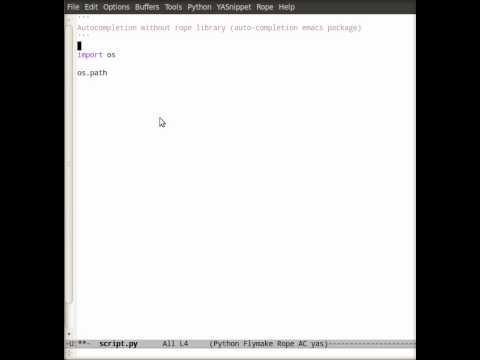 Emacs for python - autocompletion