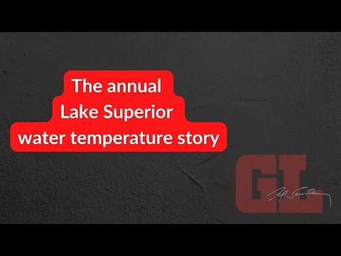 The annual Lake Superior water temperature story
