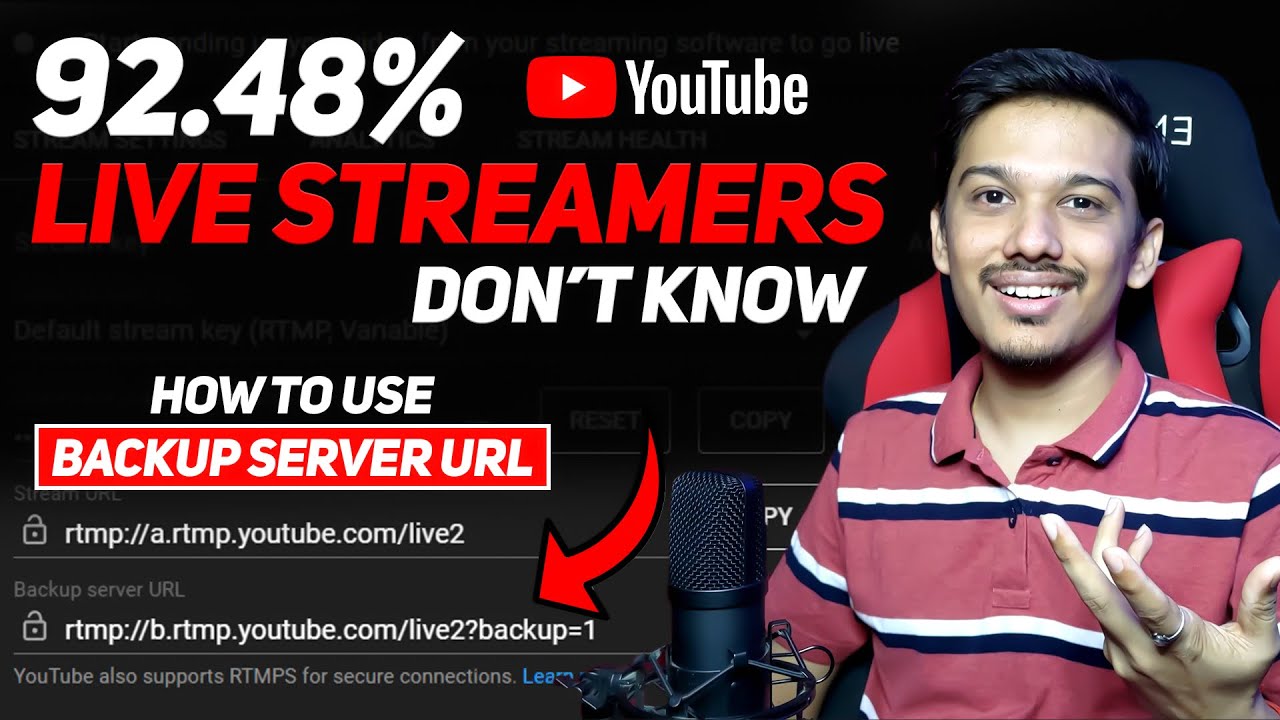 Every Live Streamer Should Know This Backup Server URL YouTube