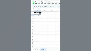 Compounding 10% Month Over Month in #googlesheets