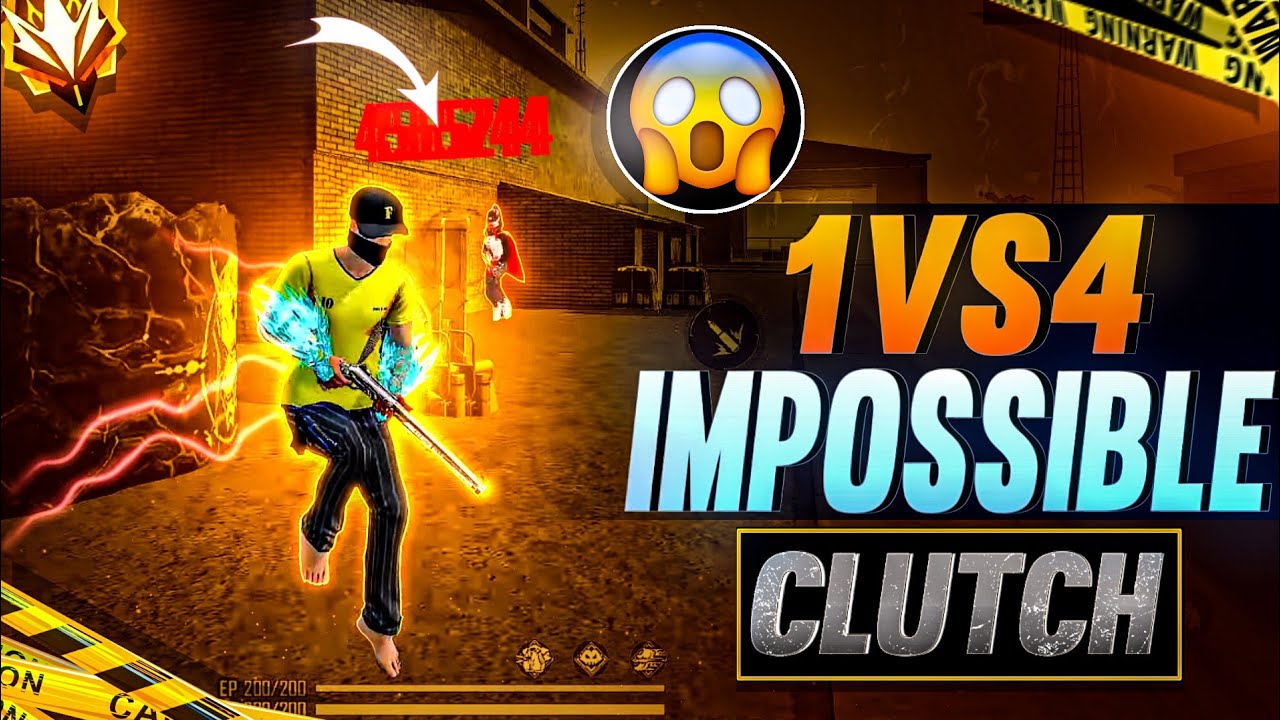 1 VS 4 IMPOSSIBLE CLUTCH 🥵 THEY QUIT GAME AFTER THIS 👽🔥 - YouTube