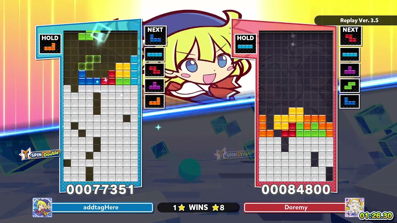 [Puyo Puyo Tetris 2] Bankai Tetris League PC-A: Doremy vs. addtagHere (1) (11-01-2022)