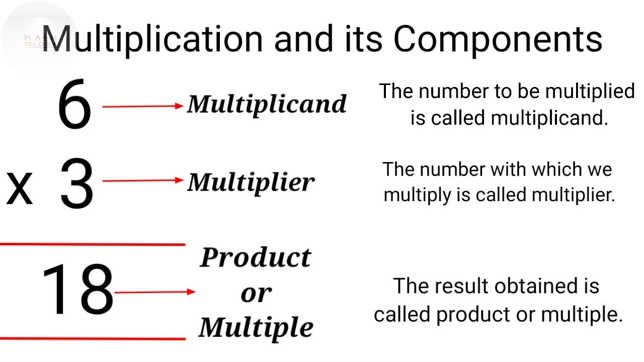 Parts Of Multiplication Sentence Worksheets