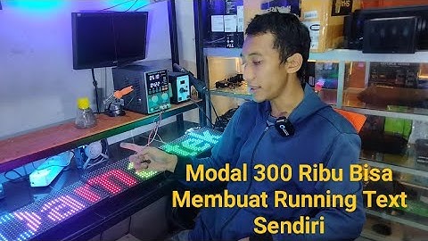Modal Tiga Ratus Ribu Bisa Buat Running Teks Sendiri