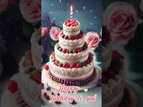 Strawberry Happy birthday to you song 💖 Heart #happybirthday #birthdaycake #birthdaysong #생일