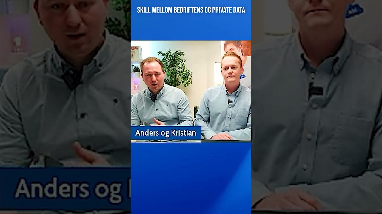 Skill mellom bedriftens og private data