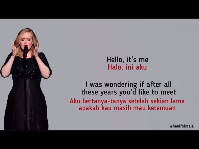 Adele - Hello | Lirik Terjemahan class=