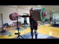 Dmitry klokov 250kg 550lb ass to the grass front squat  with pause