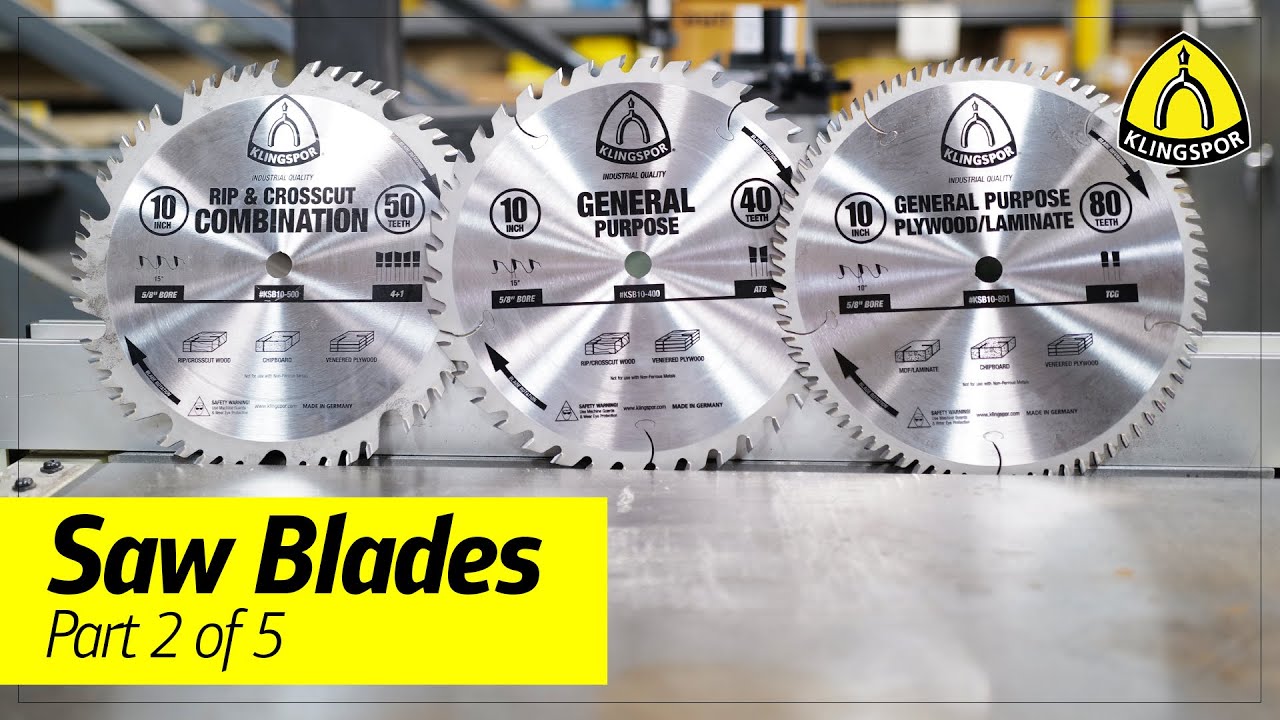 Rip/Crosscut Combination, Plywood/Laminate & General Purpose Saw Blades
