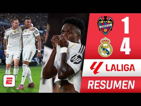 REAL MADRID Fue Una MÁQUINA APLASTÓ Al LEVANTE 4 1 Y Es Más Líder Que NUNCA Anotó Vini La Liga