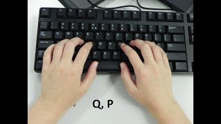 Touch Typing Study - Q, P