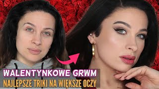 ❤️🌹 GRWM Walentynkowe + triki na większe oczy | KatOsu 🌹❤️