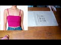 HOW TO MAKE PATTERN FOR CROP TOP TIN SHOULDER. PAANO MAG PATTERN NG CROP TOP TIN SHOULDER.