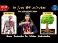 TRANSPORTATION IN ANIMALS AND PLANTS | CHAPTER 7 Class 7 Science | One Shot