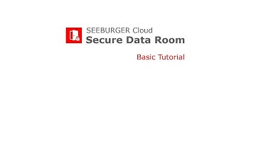 Tutorial: Secure Data Room – Basic Tutorial (Deutsch)