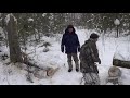На снегоходе Вектор 551 в лесную избу едем с Кузьмичом | 18+
