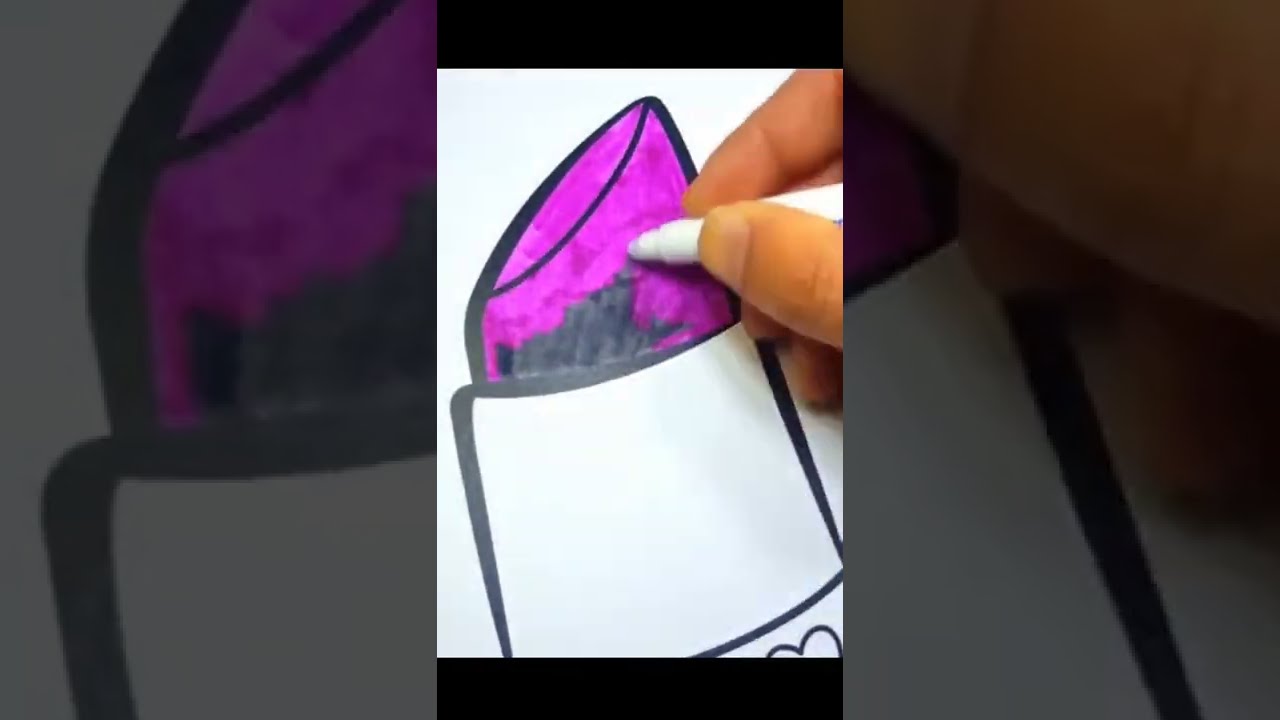 Shopkins lippy lips Coloring MAGIC MARKER