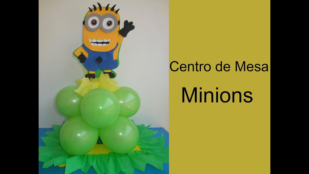 Centro de Mesa de Minions (Mi Villano Favorito)