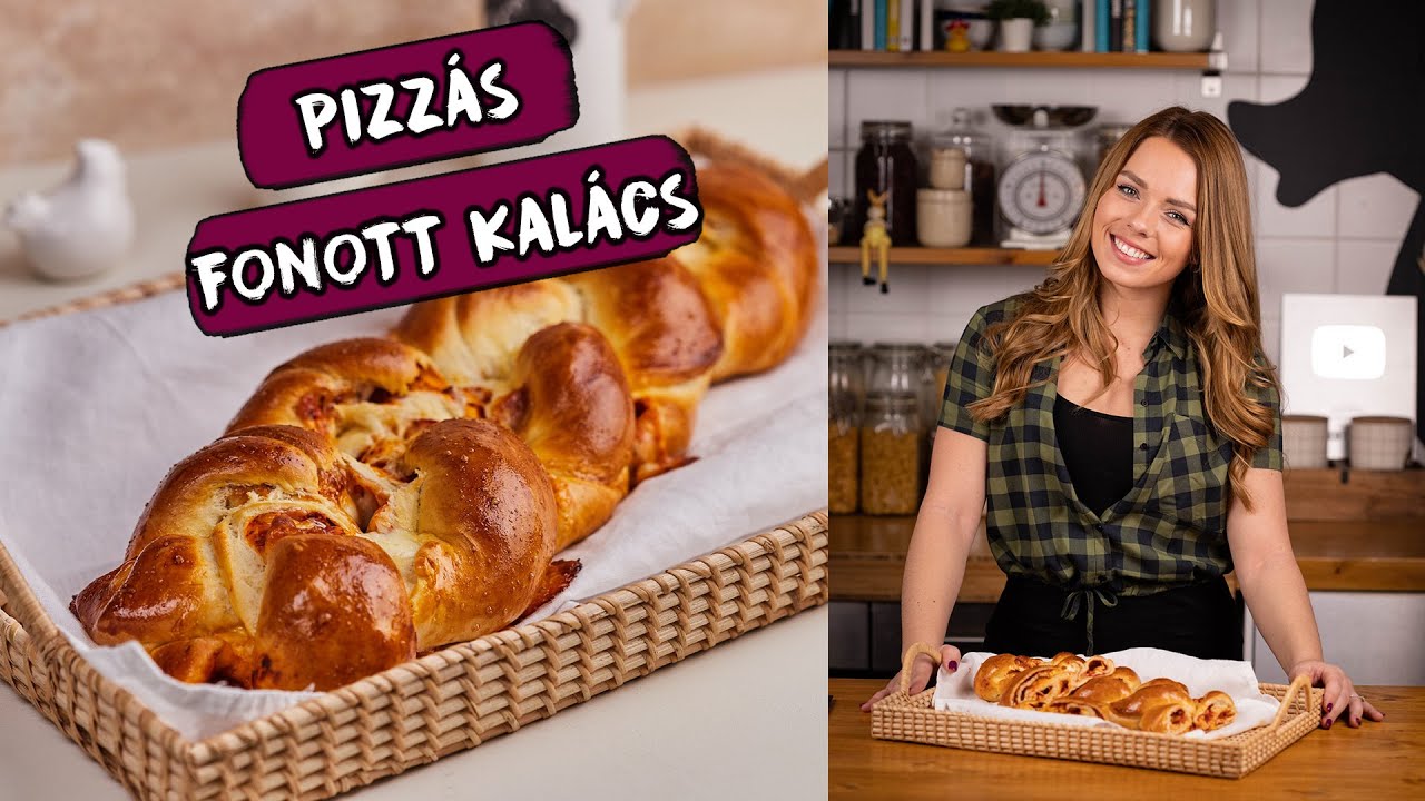 Pizzás🍕 fonott KALÁCS 🤩🐰