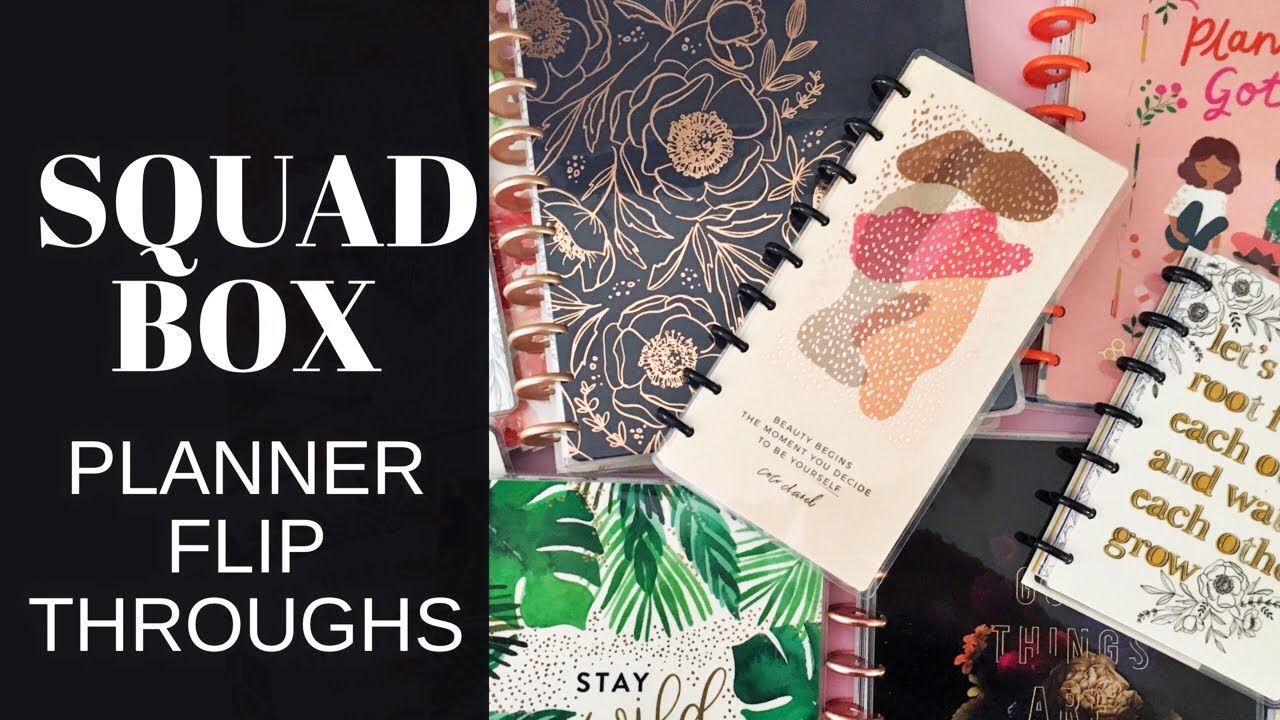 SQUAD BOX PLANNER FLIP THROUGHS | Happy Planner®️ Mini, Skinny, Classic & Big Planners