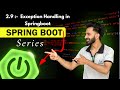 Exception Handling in Spring Boot | @ControllerAdvice & Global Error Handling