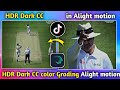 .r dark cc color grading r cc color grading alight motion  cricket editing