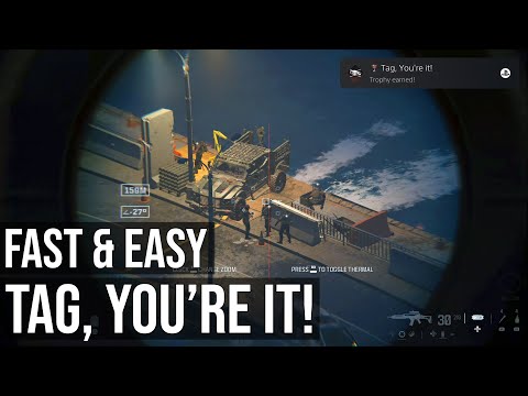 COD MW3 - Tag, You're It! Trophy (Use The Spotter Scope To Tag 60 Enemies In Open Combat Missions)