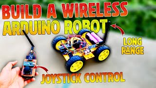 Arduino wireless robot using nRF24L01 | Long range | DIY build | With code and schematics