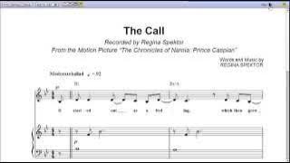 The Call by Regina Spektor - Piano Sheet Music:Teaser