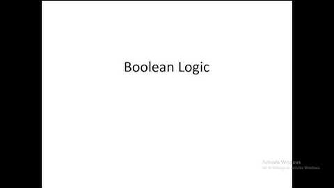 Class XI-Computer Science -Boolean Logic part 1
