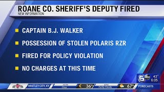 Roane County Sheriffs Deputy Fired