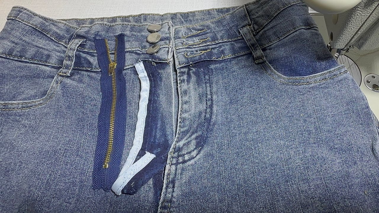 Repair jeans zipper