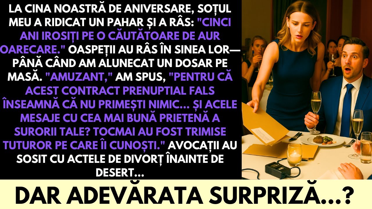 Am Dezvăluit Trădarea Soțului Meu La Cina Noastră de Aniversare — Apoi A Urmat Surpriza