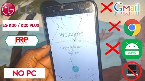 Lg K20 (TP260) Frp bypass 2022 / LG K20 PLUS (MP260) Google Account Remove Without Pc || 3MIN METHOD