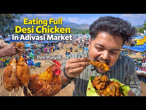 Jharkhand Ke Adivasi Market Me Pure Desi Chicken Khaya 😱🥵|Kanda lovers