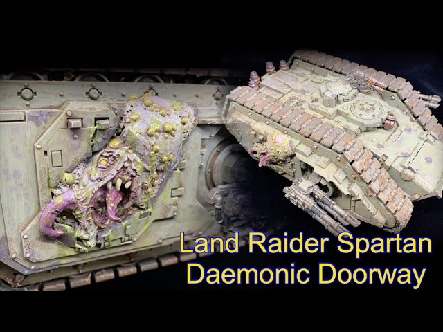 Crazy green stuff cast daemonic doorway | chaos space marine death