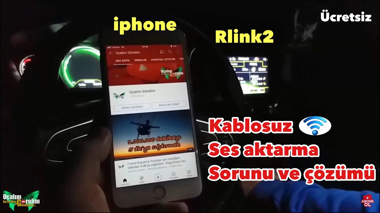 Rlink 2 iphone kablosuz Ses, Müzik çalmama sorunu ve kesin çözümü %100 Ücretsiz